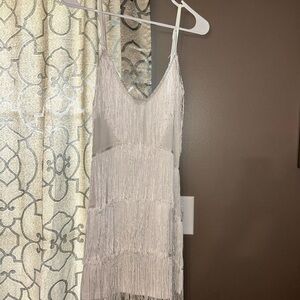 Fringe Spaghetti Strap Dress